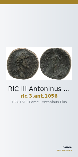 RIC III Antoninus Pius 1056 — CANOA