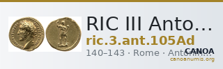 RIC III Antoninus Pius 105Ad — CANOA