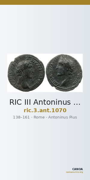 RIC III Antoninus Pius 1070 — CANOA