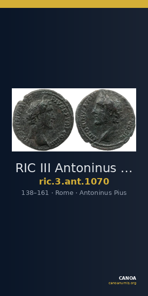 RIC III Antoninus Pius 1070 — CANOA