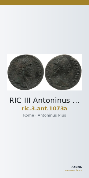 RIC III Antoninus Pius 1073a — CANOA