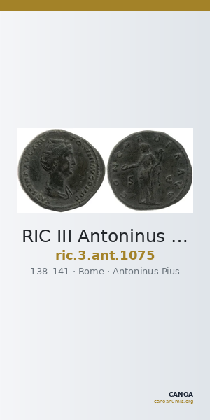 RIC III Antoninus Pius 1075 — CANOA