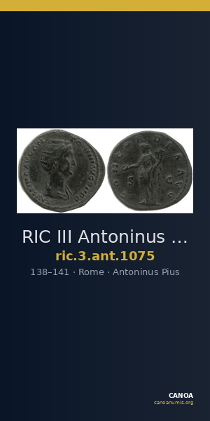 RIC III Antoninus Pius 1075 — CANOA