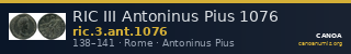 RIC III Antoninus Pius 1076 — CANOA