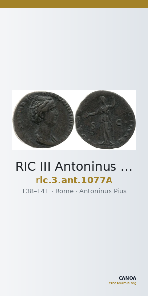 RIC III Antoninus Pius 1077A — CANOA