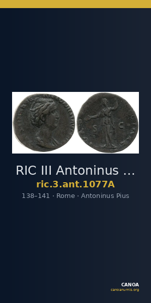 RIC III Antoninus Pius 1077A — CANOA