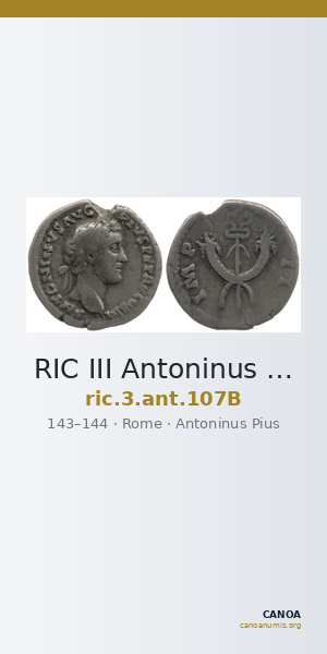 RIC III Antoninus Pius 107B — CANOA