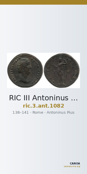 RIC III Antoninus Pius 1082 — CANOA