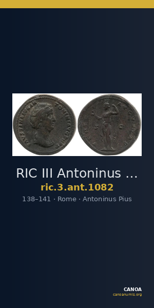RIC III Antoninus Pius 1082 — CANOA