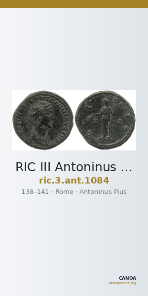 RIC III Antoninus Pius 1084 — CANOA
