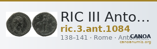 RIC III Antoninus Pius 1084 — CANOA