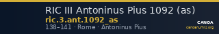 RIC III Antoninus Pius 1092 (as) — CANOA