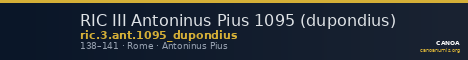 RIC III Antoninus Pius 1095 (dupondius) — CANOA