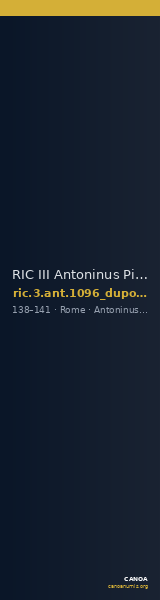 RIC III Antoninus Pius 1096 (dupondius) — CANOA