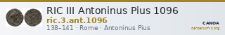 RIC III Antoninus Pius 1096 — CANOA