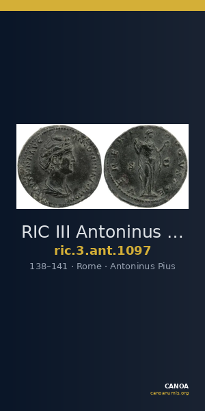 RIC III Antoninus Pius 1097 — CANOA