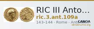 RIC III Antoninus Pius 109a — CANOA