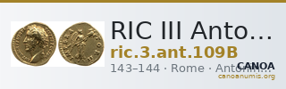RIC III Antoninus Pius 109B — CANOA