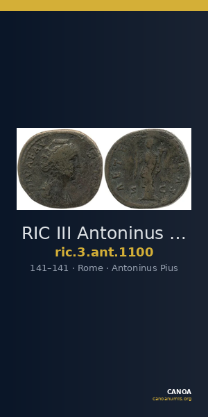 RIC III Antoninus Pius 1100 — CANOA
