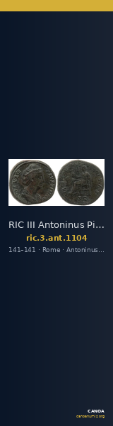 RIC III Antoninus Pius 1104 — CANOA
