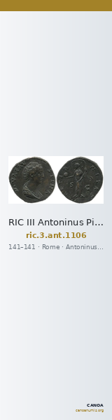 RIC III Antoninus Pius 1106 — CANOA