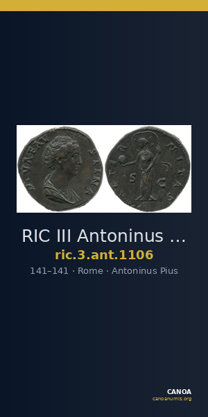 RIC III Antoninus Pius 1106 — CANOA