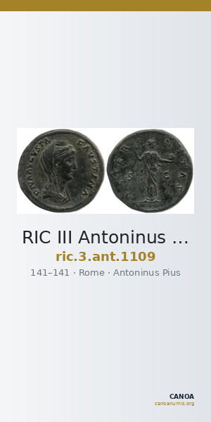 RIC III Antoninus Pius 1109 — CANOA