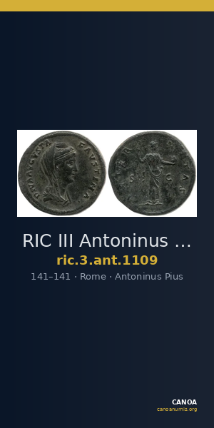 RIC III Antoninus Pius 1109 — CANOA