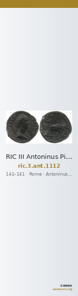 RIC III Antoninus Pius 1112 — CANOA