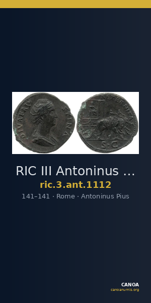 RIC III Antoninus Pius 1112 — CANOA