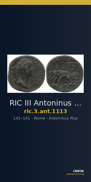 RIC III Antoninus Pius 1113 — CANOA