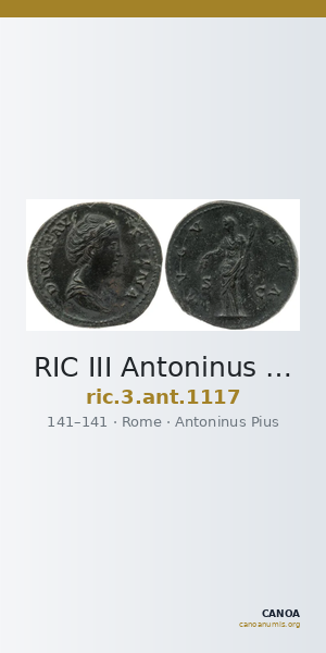 RIC III Antoninus Pius 1117 — CANOA