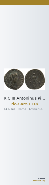 RIC III Antoninus Pius 1118 — CANOA