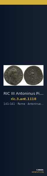 RIC III Antoninus Pius 1118 — CANOA