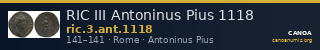 RIC III Antoninus Pius 1118 — CANOA
