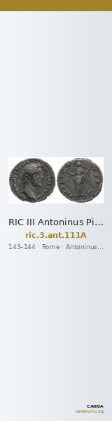 RIC III Antoninus Pius 111A — CANOA