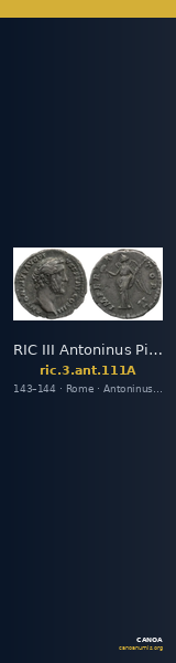 RIC III Antoninus Pius 111A — CANOA