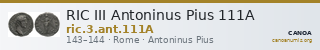 RIC III Antoninus Pius 111A — CANOA