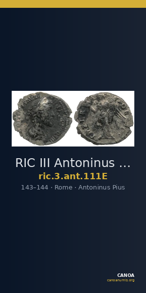 RIC III Antoninus Pius 111E — CANOA