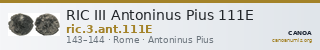 RIC III Antoninus Pius 111E — CANOA