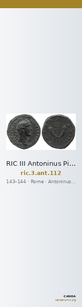 RIC III Antoninus Pius 112 — CANOA