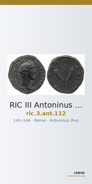 RIC III Antoninus Pius 112 — CANOA