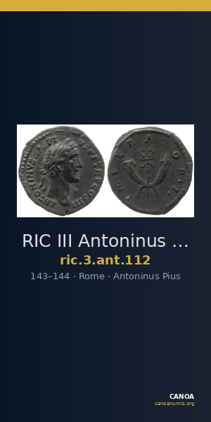 RIC III Antoninus Pius 112 — CANOA
