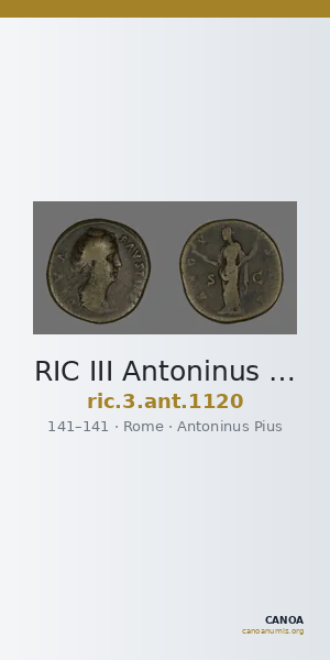 RIC III Antoninus Pius 1120 — CANOA