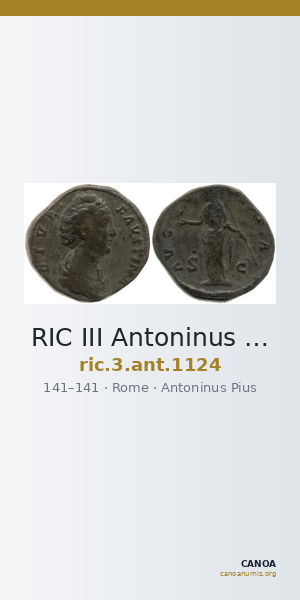 RIC III Antoninus Pius 1124 — CANOA