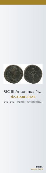 RIC III Antoninus Pius 1125 — CANOA