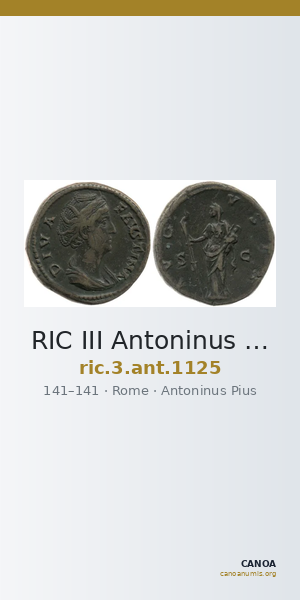 RIC III Antoninus Pius 1125 — CANOA