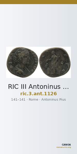 RIC III Antoninus Pius 1126 — CANOA