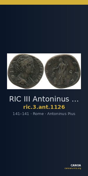 RIC III Antoninus Pius 1126 — CANOA