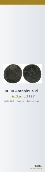 RIC III Antoninus Pius 1127 — CANOA